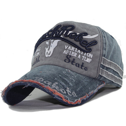 Heritage Fade: Washed Full-Signature Baseball Cap