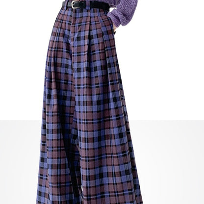 Retro Fashionable High Waist Slimming Wide-leg Pants For Women