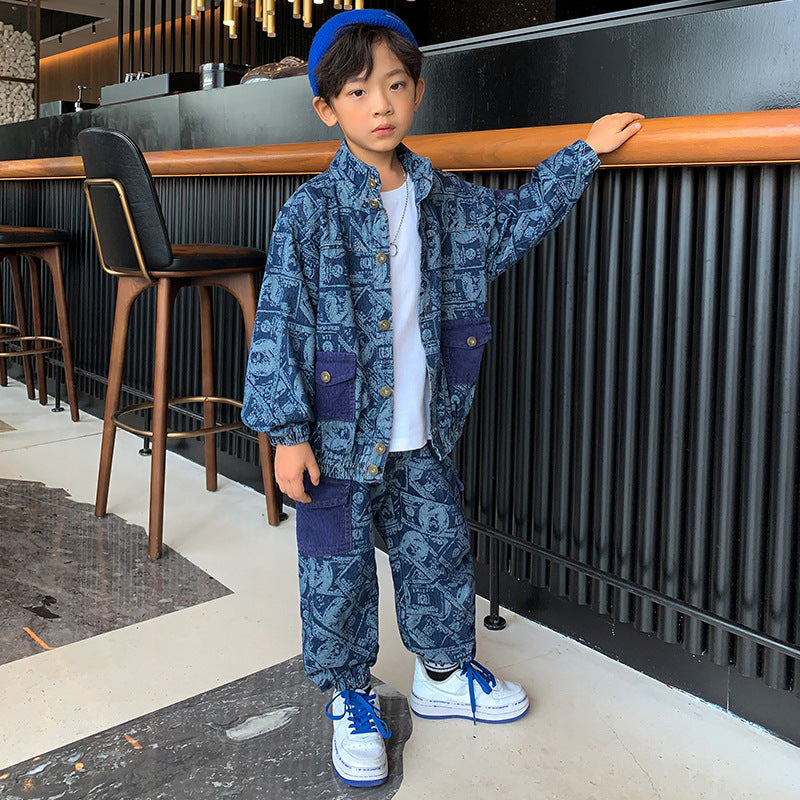The Autumn Handsome: Spring & Autumn Casual Two-Piece Set