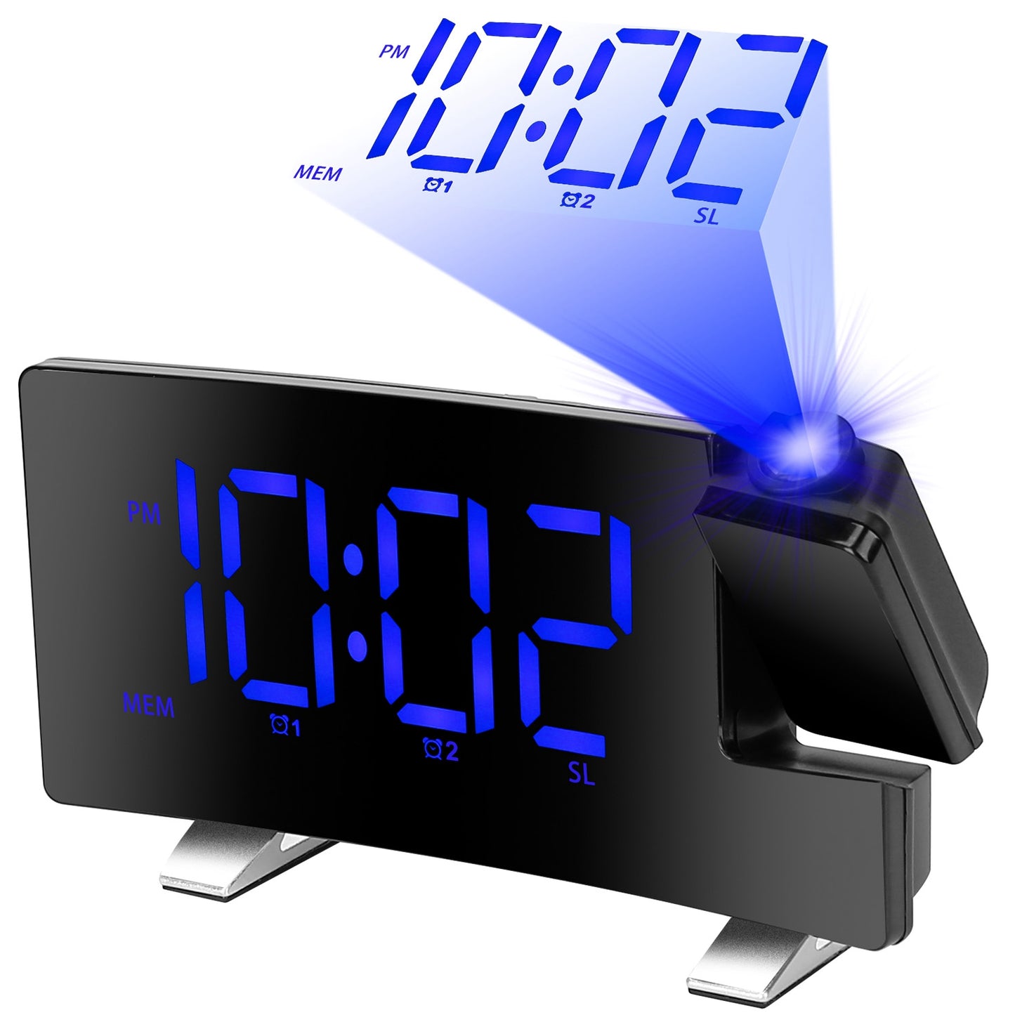 Celestial Projection: 180° Rotatable Laser Display & Radio