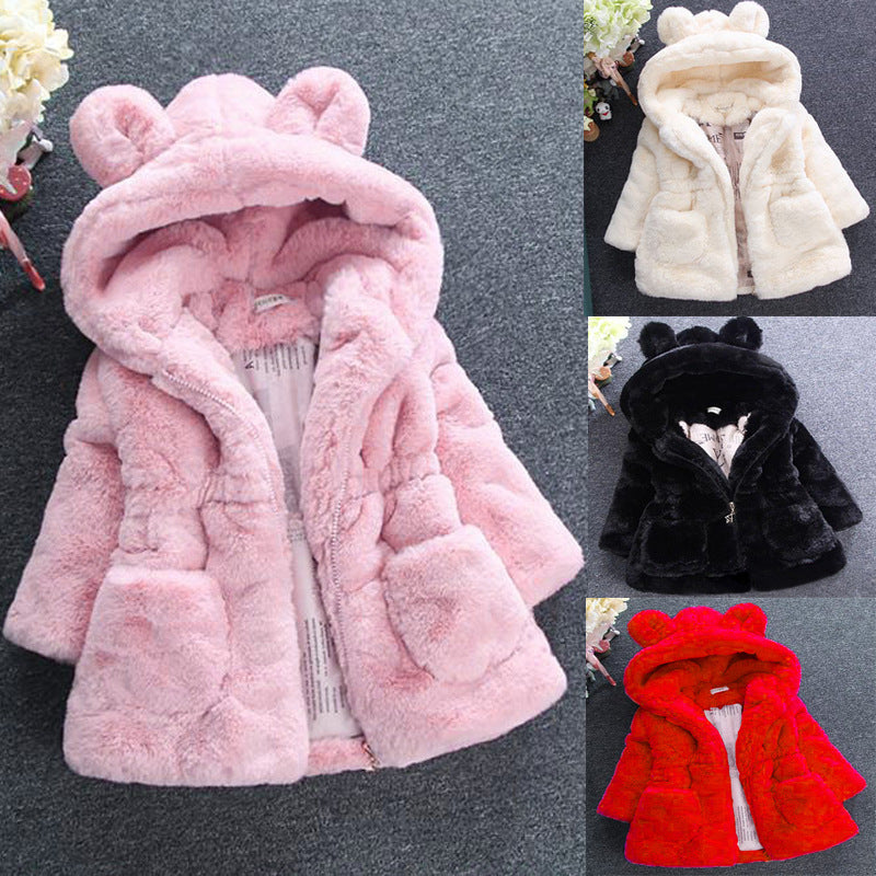 The Autumn Fur: Girls’ Luxury Fur Coat for Autumn Winter