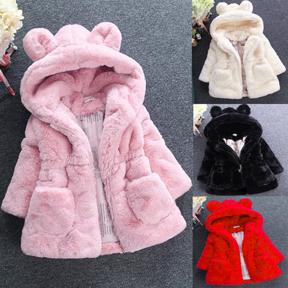 The Autumn Fur: Girls’ Luxury Fur Coat for Autumn Winter