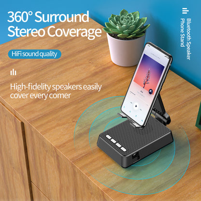 The Broadcaster Pro: HD Mic Smart Phone Stand Speaker