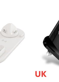 White and UK adapter