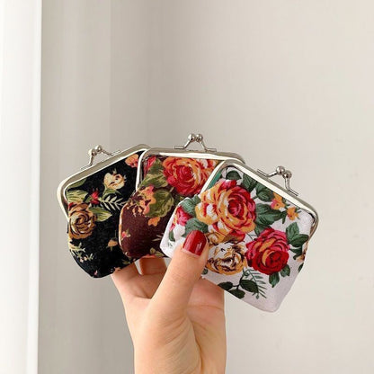 Retro Mini Canvas Coin Purse