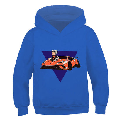 Neo-Anime Graphic Hooded Seasonal Sweater
