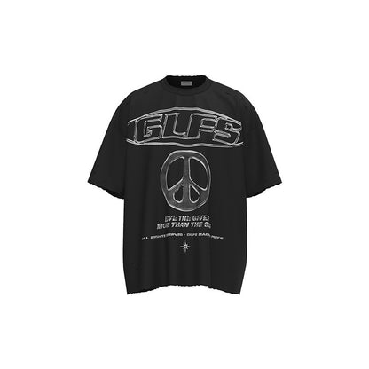 American Retro Short Sleeve T-shirt Men And Women