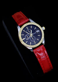 Black Face Red Band Watch