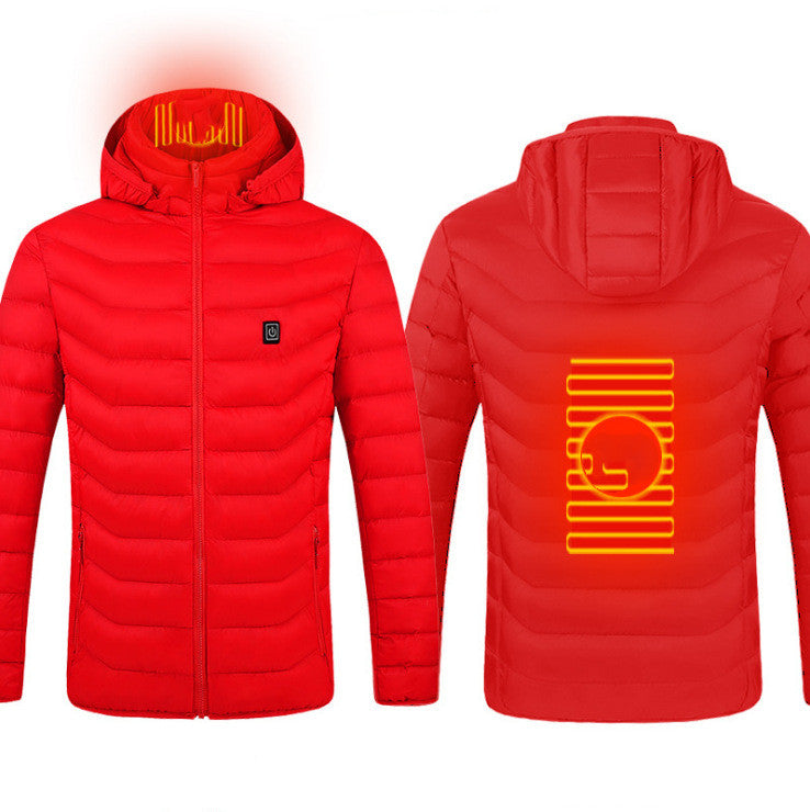 Carbon-Fiber USB Thermal Heated Power Coat