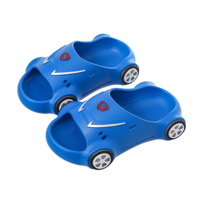 Luminous Galaxy: Glowing Cartoon Car Luminous Beach Shoes