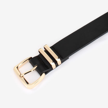 Amazon AliExpress European And American Fashionable Golden Buckle Belt Cross-border Supply Wholesale