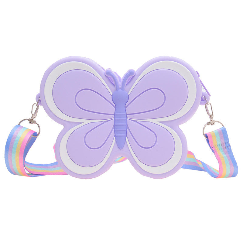 Butterfly Flutter: Children’s Silicone Cute Butterfly Bag