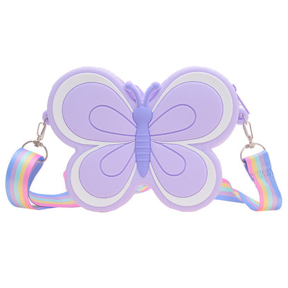 Butterfly Flutter: Children’s Silicone Cute Butterfly Bag