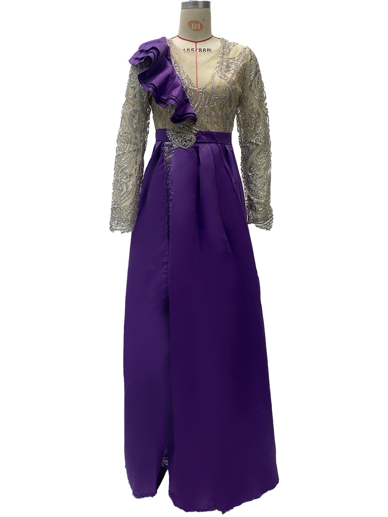 Women's Clothing Ding Sprinkle Gold Purple Sequins Dress