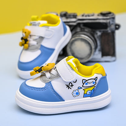 The Leather Surface: Children’s Leather-Surface Baby Toddler Sneakers
