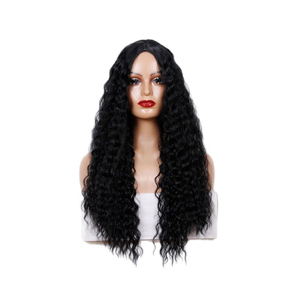 Medium Long Curly Hair Wave Synthetic Wigs