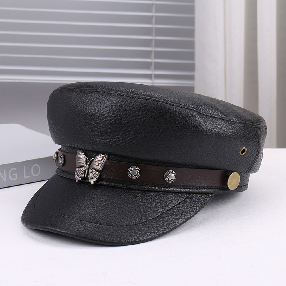 Artistic Retro Personality Light All-matching Peaked Cap