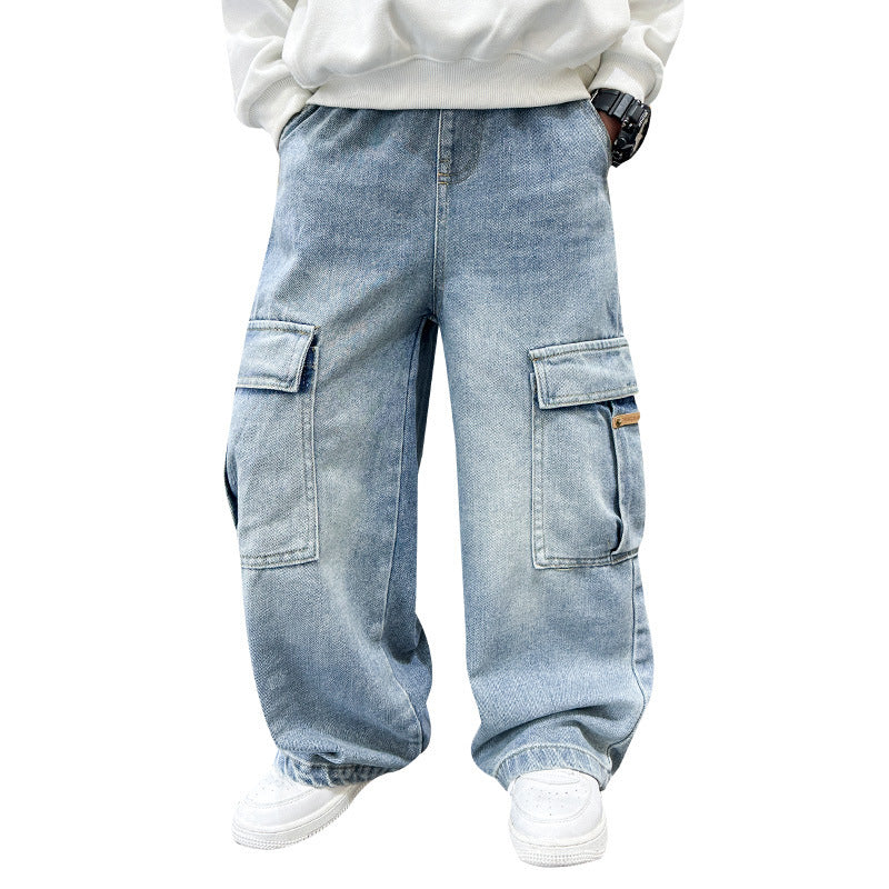 Essential Seasonal Transition Straight-Cut Jeans