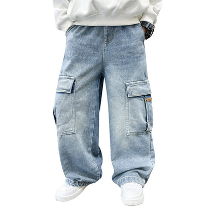Essential Seasonal Transition Straight-Cut Jeans