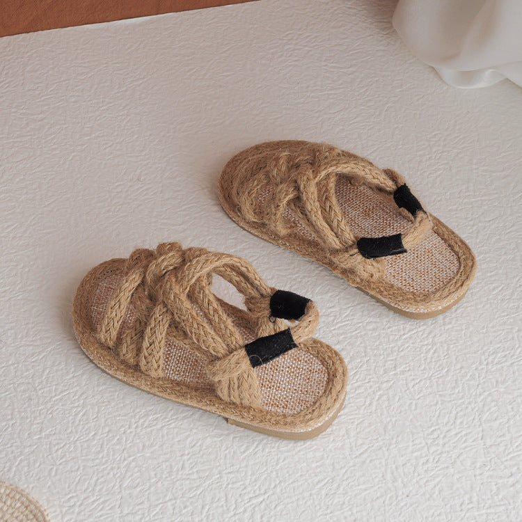 Nautical Rope: Hemp Rope Accent Signature Sling Sandals