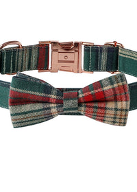 Green plaid bow
