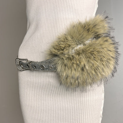 Fur Belt Retro Easy Matching Plush Waist Chain Waist Seal Waist Decorations