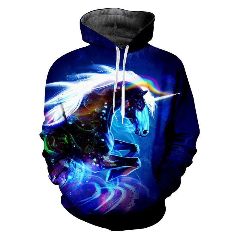 Techno-Sport 3D Digital Print Sweatshirt