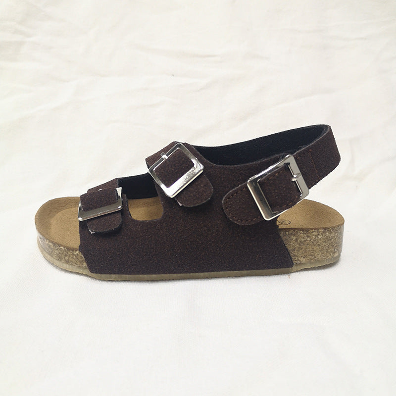Continental Cork: Cross-Border Velcro Non-Slip Cork Sandals
