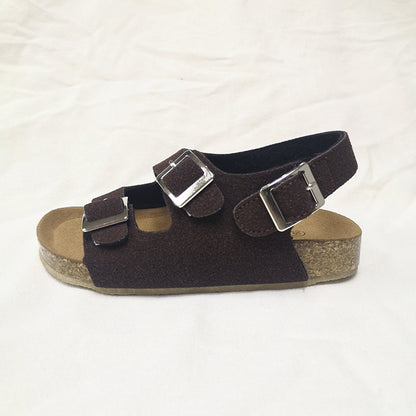 Continental Cork: Cross-Border Velcro Non-Slip Cork Sandals