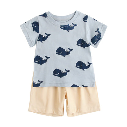 The Safari Suit: Boy’s Summer Cartoon Animal Suit