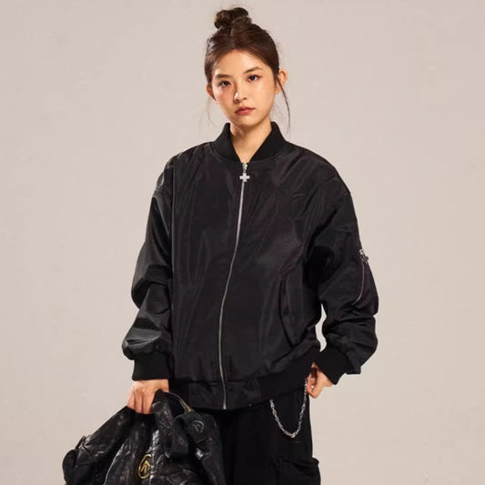 American Embroidered Stand Collar Jacket For Men And Women