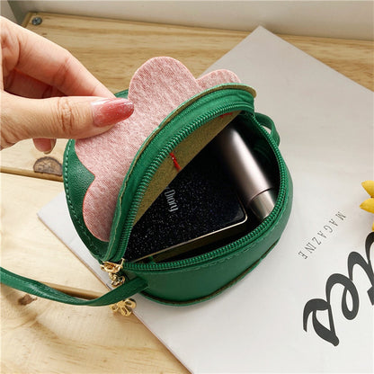 Strawberry Muse: Cute Cross-Body Strawberry Coin Purse