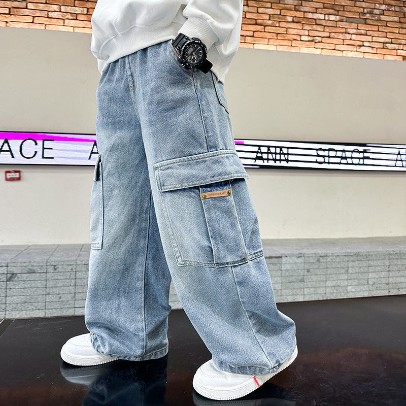 Essential Seasonal Transition Straight-Cut Jeans