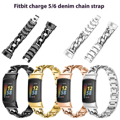 Metal Strap For FitbitCharge6 Smart Watch