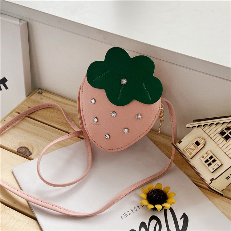 Strawberry Muse: Cute Cross-Body Strawberry Coin Purse
