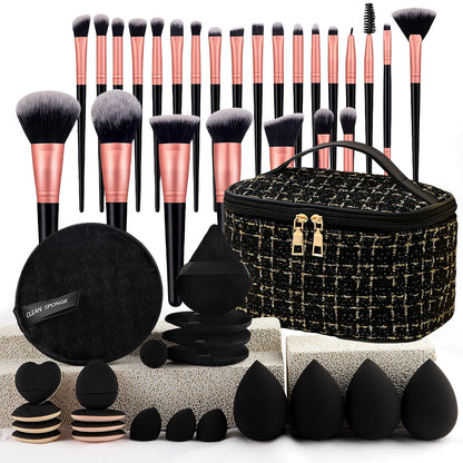 47 Sets Of Beauty Tools Combination Cosmetic Bag Makeup Brush Suit