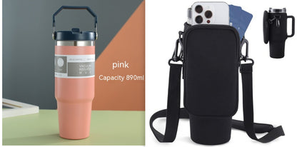 Commuter Tumbler: Stainless Steel Travel Cup with Handle