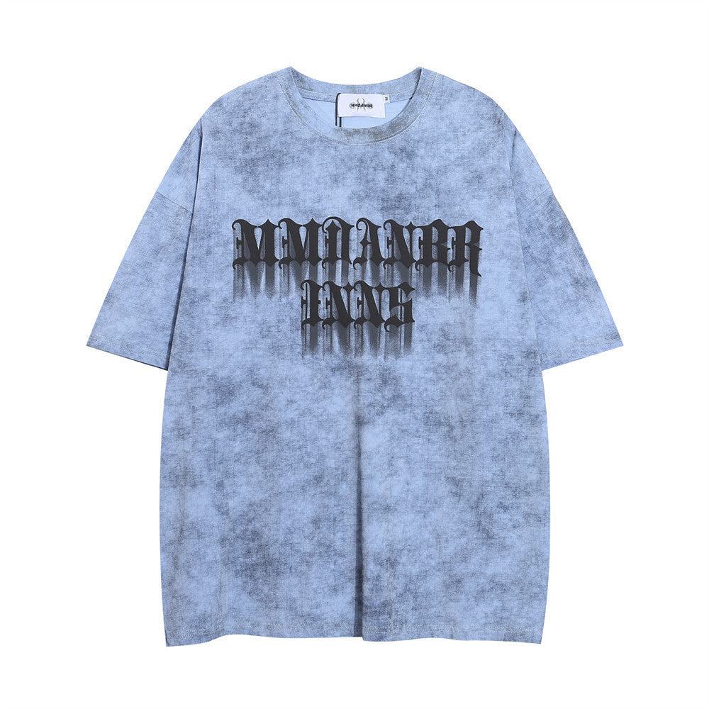 Fashion Tie-dye T-shirt Loose Top Men