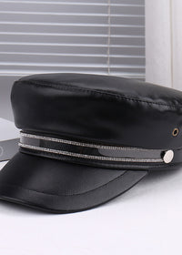 Transparent Crystal Black Hats