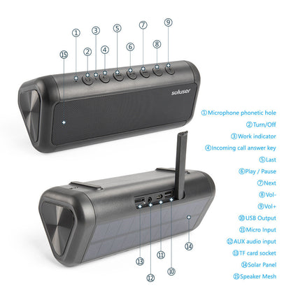 The Outdoor Titan: Waterproof Dual Speaker Subwoofer