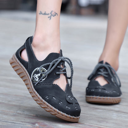 Plus Size Handmade Hollow Breathable Women's Sandals