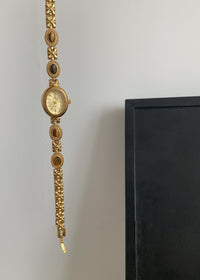 ABS05 Tigereye Gold Strap Gold