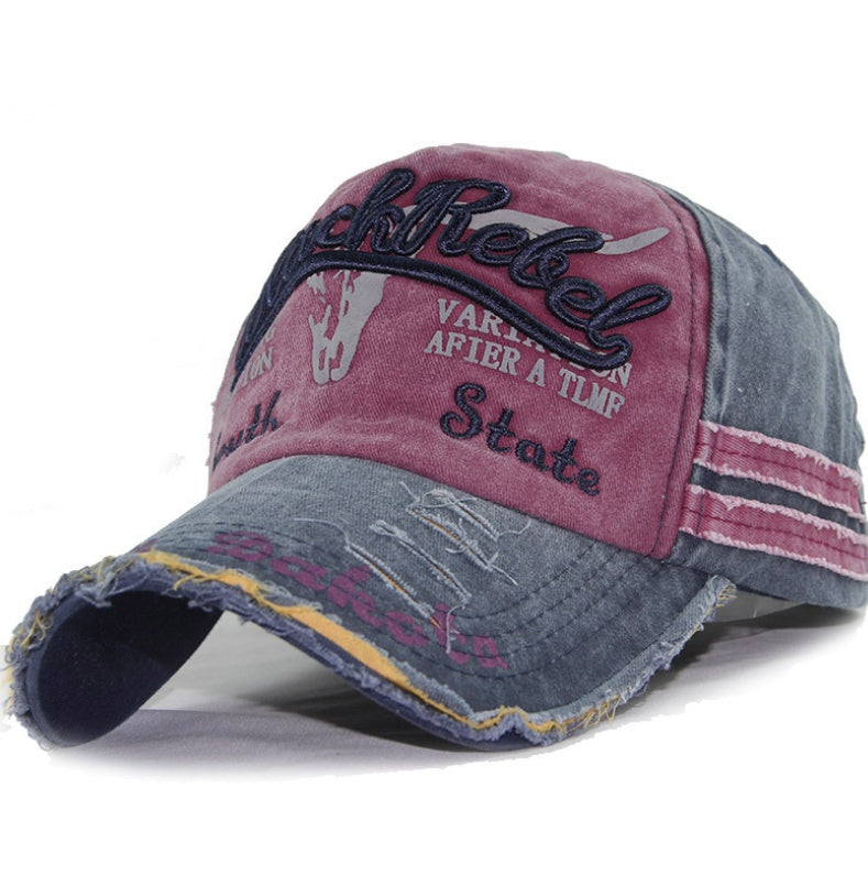Heritage Fade: Washed Full-Signature Baseball Cap