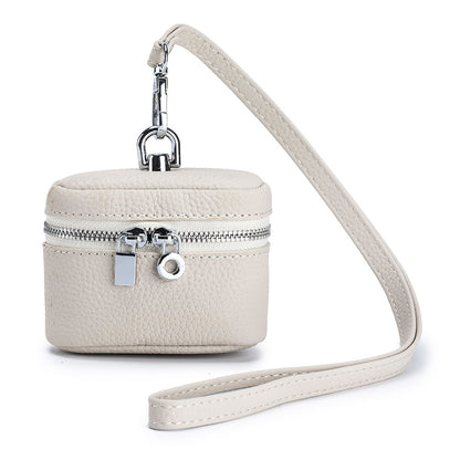 Leather Small Neck-hanging Coin Purse Simple And Portable