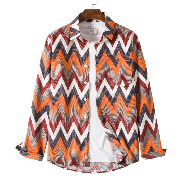 Inclusive Plus Size Ethnic Style Loose Casual Shirt