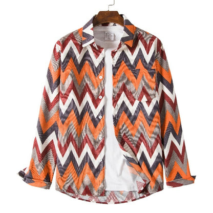 Inclusive Plus Size Ethnic Style Loose Casual Shirt