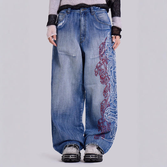 Jeans Wide Leg Pants Loose Trousers