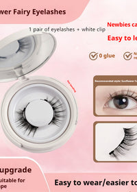 1pair Eyelash Plus White Clip