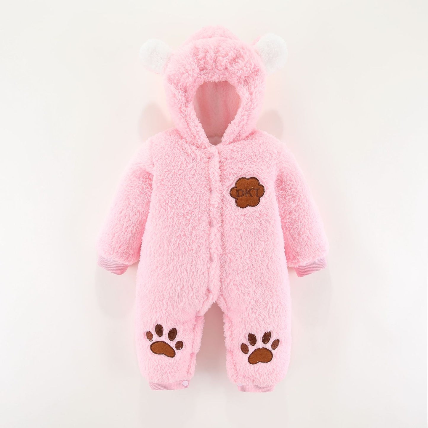 The Thermal Jumpsuit: Thickened Hooded Cotton Romper