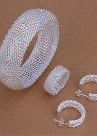 Bracelet Earrings Ring Set